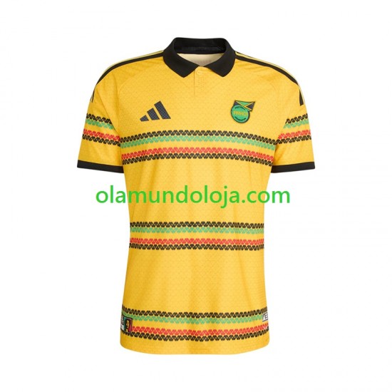 Camisola Jamaica Homem Equipamento Primeiro Copa do Mundo 2026 Manga Curta
